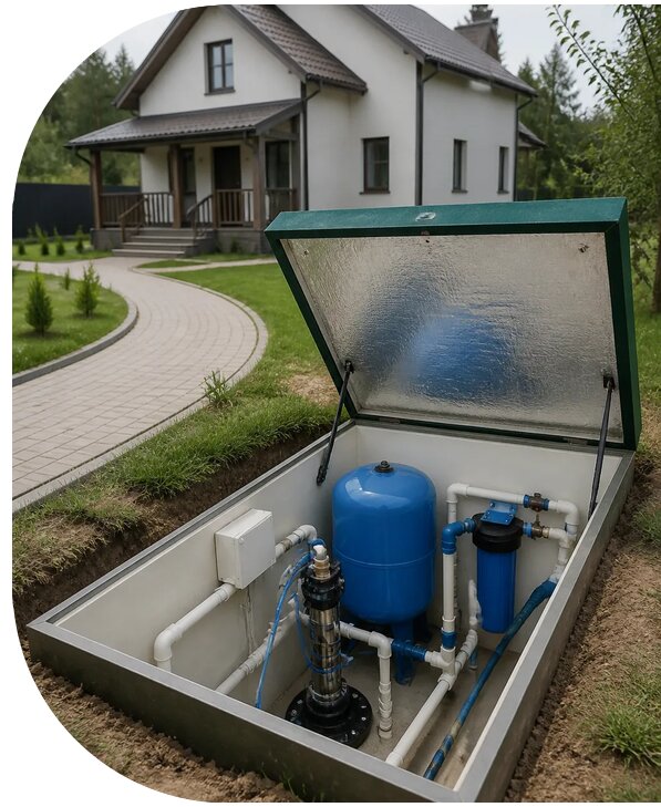 Автономное водоснабжение дома в Волгодонске от 164145 р. | АПаруса-Вгн